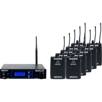 

VocoPro SilentPA-SEMINAR10 16 Channel UHF Wireless Audio Broadcast System, Includes Stationary Transmitter and 10x Bodypack Receivers
