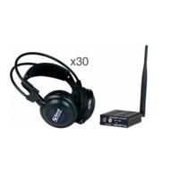 

VocoPro SilentSymphony-SEMINAR Wireless Audio Broadcast System, Includes Transmitter and 30x Headphones