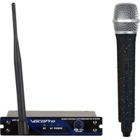 

VocoPro UHF-18-DIAMOND-9E Single-Channel UHF Handheld Wireless Microphone System, 913.3MHz, Jet Black