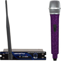 

VocoPro UHF-18-DIAMOND-9F Single-Channel UHF Handheld Wireless Microphone System, 916.3MHz, Amethyst