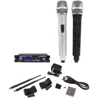 

VocoPro VocoPro Dual Channel UHF Wireless Crystal Encrusted Microphone System