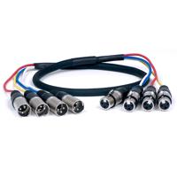 

VocoPro 6' XLR Cable with Four Color Coded Connectors