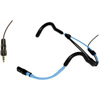 

Voice Technologies VT720 Noise-Cancelling Water Proof Headset Mic with 3.5mm T/R/S Locking Connector for Sennheiser EW G2/G3, 300Hz-5kHz Frequency Response, Black/Blue