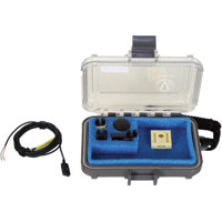 

Voice Technologies VT506WATER Waterproof Miniature Omni Lavalier Microphone, Unterminated (3-Wire Pigtail) Connector, 40Hz-20kHz, 3kOhms Impedance, Black