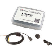 

Voice Technologies VT500ECO Omnidirectional Miniature Lavalier Microphone Kit with Unterminated 3-Wire Pigtail Connector, Black