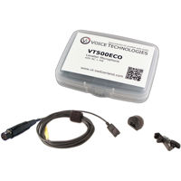 

Voice Technologies VT500ECO Omnidirectional Miniature Lavalier Microphone Kit with TA5F Connector for Lectrosonics Transmitters, Black
