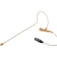 

Voice Technologies VT910DC Omnidirectional Condenser Earhanger Microphone with TA4F Connector for Shure Transmitters, Beige