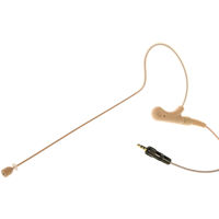 

Voice Technologies VT910DC Omnidirectional Condenser Earhanger Microphone with 3.5mm TRS Connector for Sony UWP/WRT-805 Wireless Transmitters, Beige