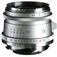 

Voigtlander Ultron Vintage 28mm f/2.0 Aspherical Type II VM Lens, Silver