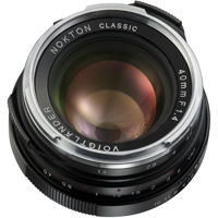 

Voigtlander Nokton 40mm f/1.4 Single Coat Leica M Mount Lens, Black