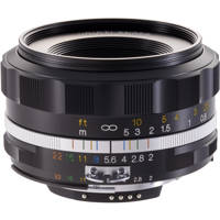 

Voigtlander Ultron 40mm f/2 SL-II S Aspherical Compact Manual Focus Lens for Nikon - Black Rim