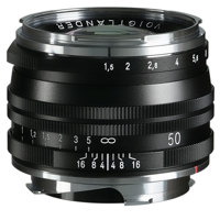 

Voigtlander Nokton Vintage Line 50mm f/1.5 Aspherical II VM Single-Coated Lens, Black