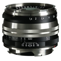 

Voigtlander Nokton Vintage Line 50mm f/1.5 Aspherical II VM Single-Coated Lens, Nickel