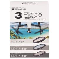 

Vivitar Digital Concepts 3 Filter Kit for Inspire 1 and OSMO Version Zenmuse X3 Gimbal Camera, Includes Polarizing Filter, ND4 2-Stop ND Filter, ND8 3-Stop ND Filter, Black