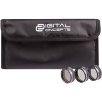 

Vivitar Digital Concepts Camera Lens Filter Kit for DJI Mavic Drone, Includes Polarizer, ND4 and ND8 Filters & Pouch