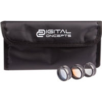 

Vivitar Digital Concepts Camera Lens Filter Kit for DJI Mavic Drone, Includes Gradual Blue, Orange and Gray Filters, Pouch