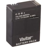 

Vivitar 1375mAh Replacement Rechargeable Lithium Ion Battery for GoPro Hero3 Camera