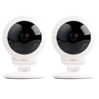 

Vivitar 2 Pack IPC-117 1080p Full HD Wi-Fi Smart IP Camera with 360 Degree View Angle Lens, White