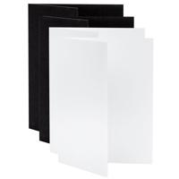 

V-FLAT WORLD Tabletop V-Flat Small (18"x12"), 4-Pack, 2-White & 2-Black