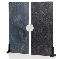 

V-FLAT WORLD Duo Board - 24x24" Double Sided Surface Board, Ocean Slate/Black Slate