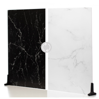 

V-FLAT WORLD Duo Board - 30x40" Double Sided Surface Board, Onyx Marble/Alpine Marble