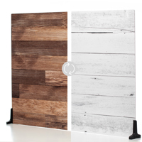 

V-FLAT WORLD Duo Board - 30x40" Double Sided Surface Board, Whitewash/Hickory Planks