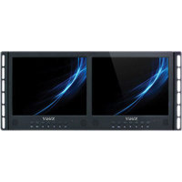 

ViewZ VZ-097RCR-D 9.7" Dual Rack-Mountable LED CCTV Monitor with Built-In Speakers, 1024x768