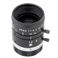 

ViewZ 3MP 25mm F1.4 Fixed Focus Length Lens with C Mount for 2/3" Cameras, Manual Iris, 25.5mm Front Thread, Manual Focus
