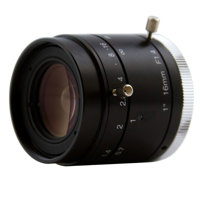 

ViewZ 3MP 16mm F1.4 FA Fixed Lens with Lock Screws and C-Mount for 1" Cameras, Manual Iris, Manual Focus