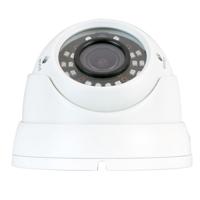 

ViewZ VZ-VDC-1 2.1MP 1080p AHD Day & Night Outdoor Dome Camera with 2.8-12mm Varifocal Lens and Night Vision, Weather-Proof, 24 IR LED, White