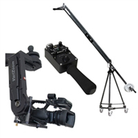 

VariZoom VZQJ2K-CPJ5 Quick Jib Camera Crane with CPJR-K5 Remote Head and Jibstick Jr Joystick Controller, Includes Tripod and Dolly