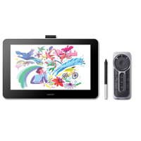 

Wacom One 13.3" Creative Pen Display, Flint White, Bundle with ExpressKey Device Remote Control