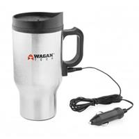 

Wagan Tech 2227-1 2 Pack Electronic Heated Travel Mug with Stainless Steel Exterior - 16 fl oz / 473ml.