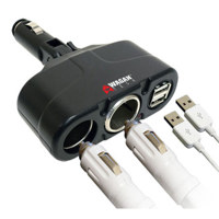 

Wagan Wagan 2438 Twin USB/DC Socket Traveler Adapter