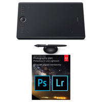 

Wacom Intuos Pro Creative Pen Tablet, Medium, Black - With Adobe Creative Cloud with 20GB Cloud Storage