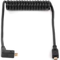 

Wooden Camera 12" Right Angle Micro HDMI to Micro HDMI Coiled Cable