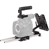 

Wooden Camera Unified Accessory Kit for Canon C500 Camera (Base), Includes Top Plate, Baseplate, 2x 15" Rod, Top Handle, Universal Hot Shoe, Rod Clamp, Recorder Slide