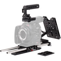 

Wooden Camera Unified Accessory Kit for Canon C500 Camera (Advanced), Includes Top Plate, Baseplate, 2x 15" Rod, NATO Handle Kit, 8" Safety Dovetail, Universal Hot Shoe , Rod Clamp, Recorder Slide