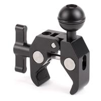 

Wooden Camera Super Clamp Ultra Arm Ball for 15mm Rods, 19mm Rods, Cruiser Handlebars and C-Stands