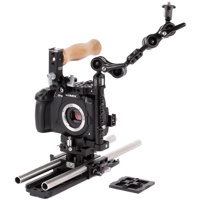 

Wooden Camera Panasonic GH5 Unified Accessory Kit (Advanced), Includes Unified DSLR Cage (Small), 15mm Baseplate, 2x 15mm Rod, 3" Ultra Arm Monitor Mount and 8" Safety Dovetail