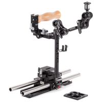 

Wooden Camera Canon 5DmkIV/5DmkIII Unified Accessory Kit (Advanced), Includes Unified DSLR Cage (Medium), 15mm Baseplate, 2x 15mm Rod, 3" Ultra Arm Monitor Mount and 8" Safety Dovetail