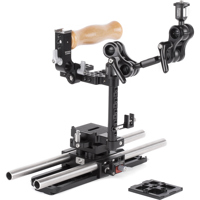 

Wooden Camera Canon T7i/T6i Unified Accessory Kit (Advanced), Includes Unified DSLR Cage (Small), 15mm Baseplate, 2x 15mm Rod, 3" Ultra Arm Monitor Mount and 8" Safety Dovetail
