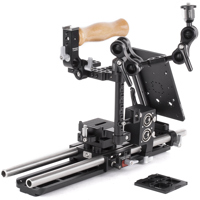 

Wooden Camera Nikon D7500/D5600 Unified Accessory Kit (Pro), Includes Unified DSLR Cage (Medium), 15mm Baseplate, 2x 15mm Rod, 3" Ultra Arm Monitor Mount, 12" Safety Dovetail, A-Box , Rod Clamp and Battery Slide