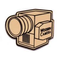 

Wooden Camera Lapel Pin