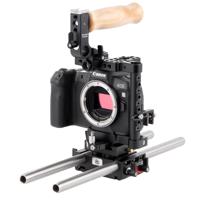 

Wooden Camera Unified Accessory Base Kit for Canon EOS R Camera, Includes Unified DSLR Cage (Small) and 2x 12" 15mm Rods