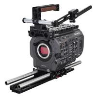 

Wooden Camera Sony FX9 Unified Pro Accessory Kit, Includes NATO Handle Plus V2, UVF Mount, Top Plate, Unified Baseplate, 2x 15mm Rod 15", Safety Dovetail 12"