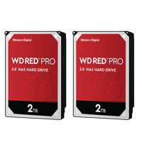 

WD 2 pack Red Pro 2TB 7200 rpm SATA III 3.5" Internal NAS HDD, 64MB Cache