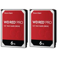 

WD 2 Pack, Red Pro 6TB 7200 rpm SATA III 3.5" Internal NAS HDD, 256MB Cache