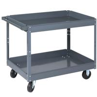 

Wesco Industrial Steel Service Cart with 2 Shelves and Casters, 24x36"