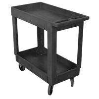 

Wesco Standard Plastic Service Cart with 2 Shelves, 16x30"